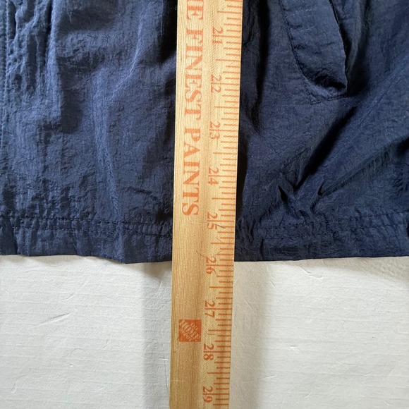 VINTAGE Reebok Windbreaker Jacket Men's Large Navy Blue Full Zip 90s - Picture 7 of 7